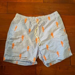 J. McLaughlin XL men’s swim trunks. Seahorse embroidered